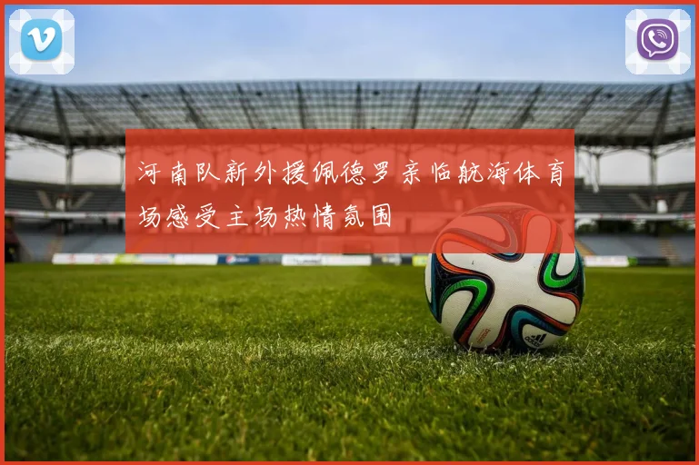河南队新外援佩德罗亲临航海体育场感受主场热情氛围
